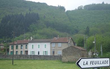Les environs du hameau de La Feuillade