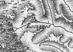 Hameau d'Escanis, prs de Roquebrun