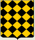 Losangé d'or et de sable.
Jean-Baptiste Rietstap - Armorial général 2e Edition 1887, Tome II page 70. Robert Silvae – Armorial Général