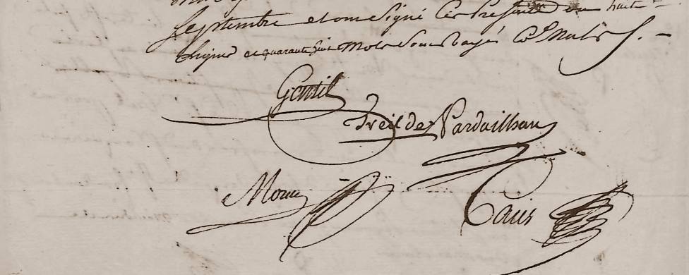 Treil de Pardailhan, secretaire du roi