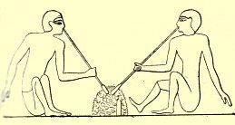 Soufflage du verre chez les Egyptiens