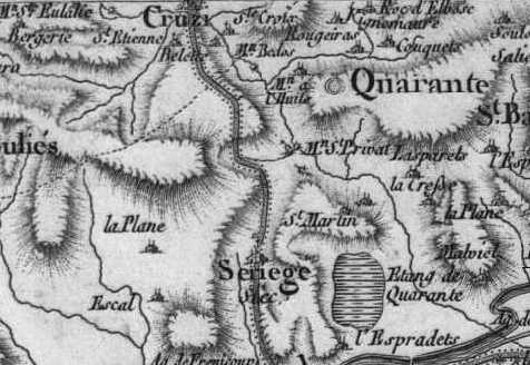 Le chteau de Srige, prs de Cruzy