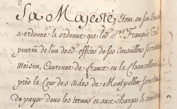 Treil de Pardailhan, secretaire du roi